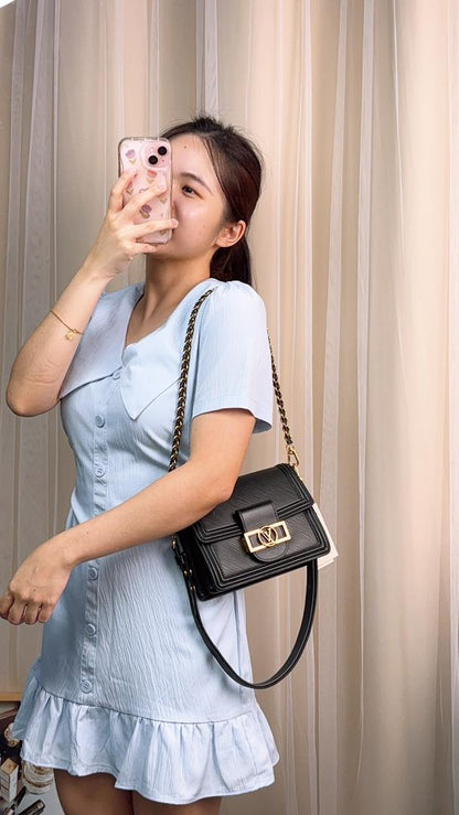 Louis Vuitton Black Epi Mini Dauphine