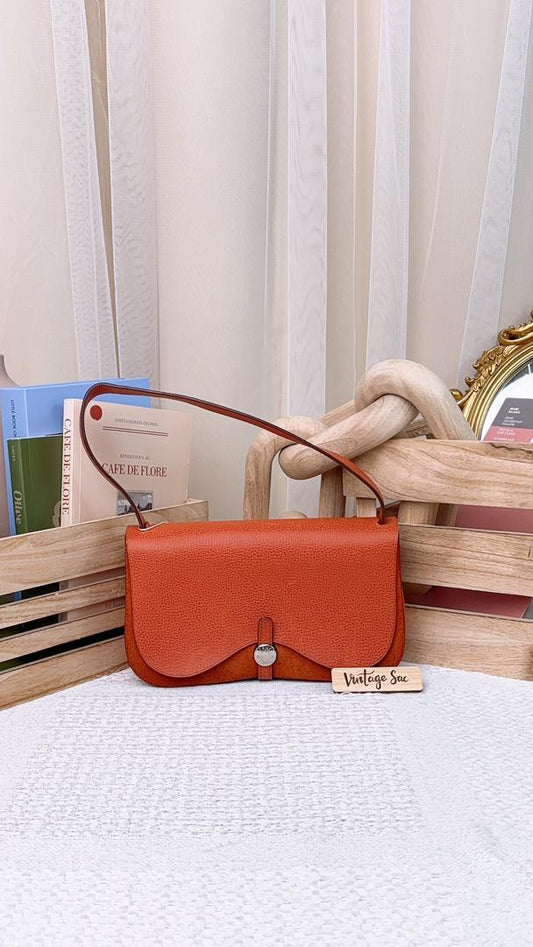 Hermes Orange Vintage Colorado PM (PHW)