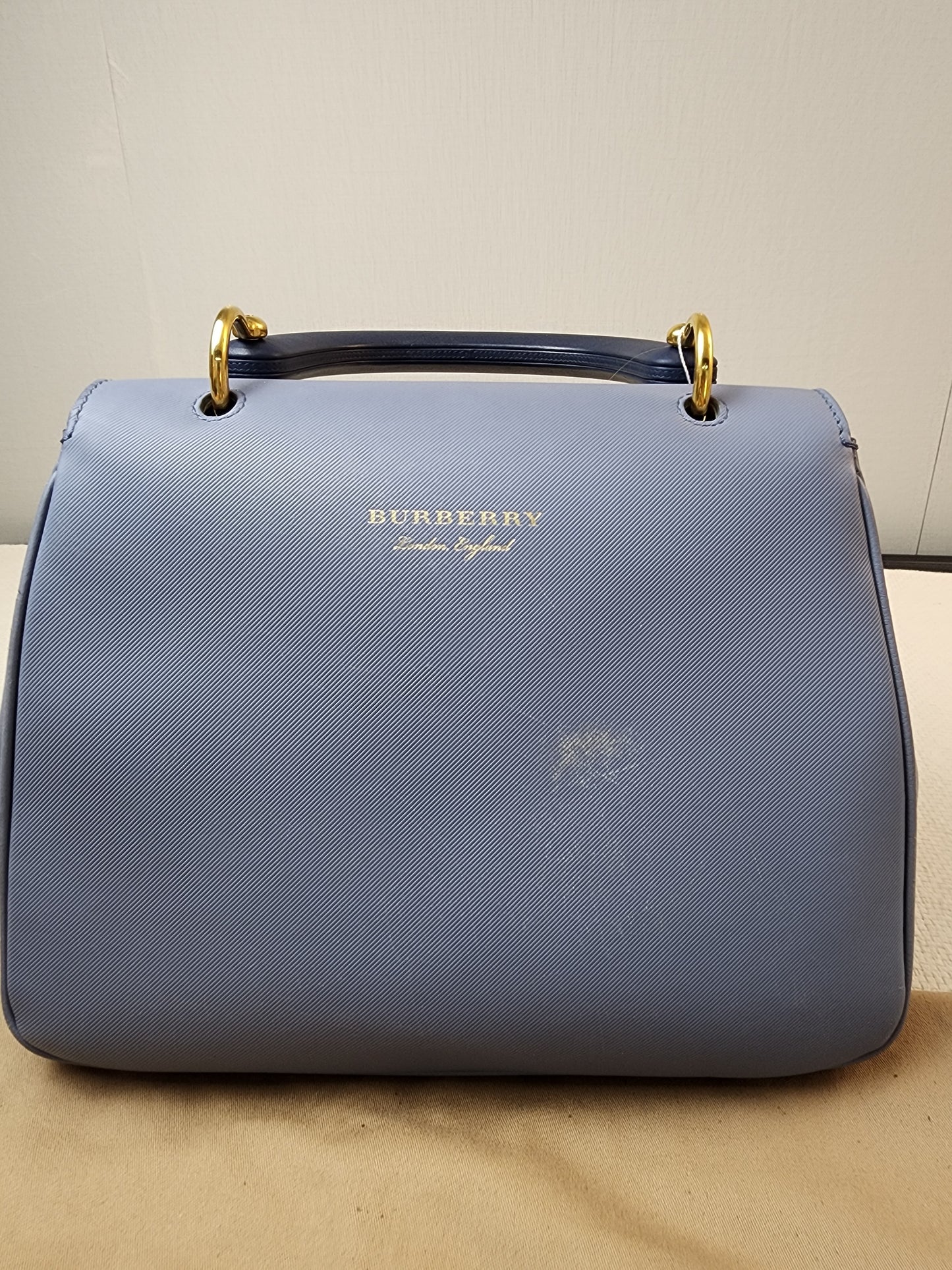 Burberry Medium DK88 Top Handle Bag in Trench Calfskin