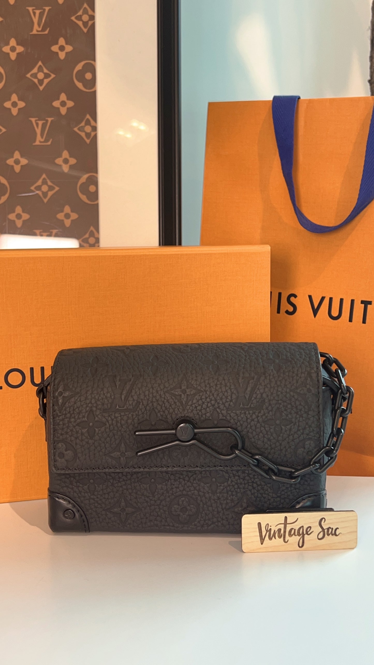 LV Monogram Taurillon Steamer Wearable Wallet