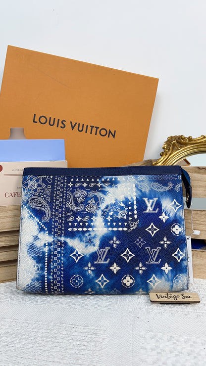 Louis Vuitton Blue Bandana Pochette Voyage MM