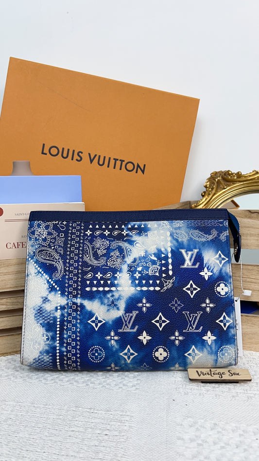 Louis Vuitton Blue Bandana Pochette Voyage MM
