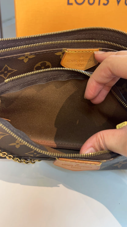 LV Monogram Rose Pink Multi Pochette