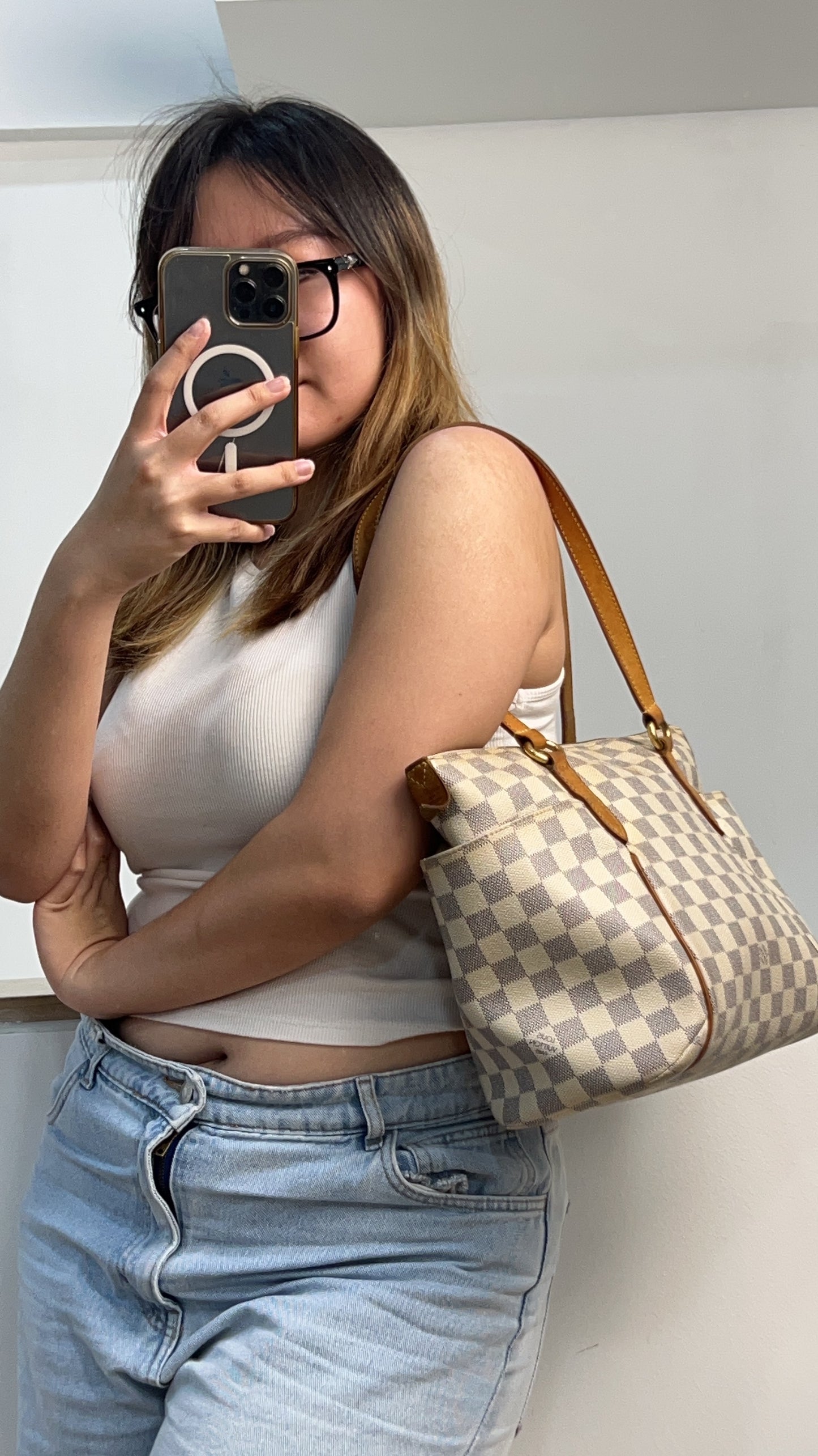 LV Damier Azur Totally PM