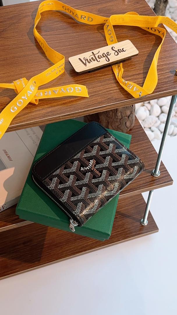 Goyard Black Matignon PM Wallet