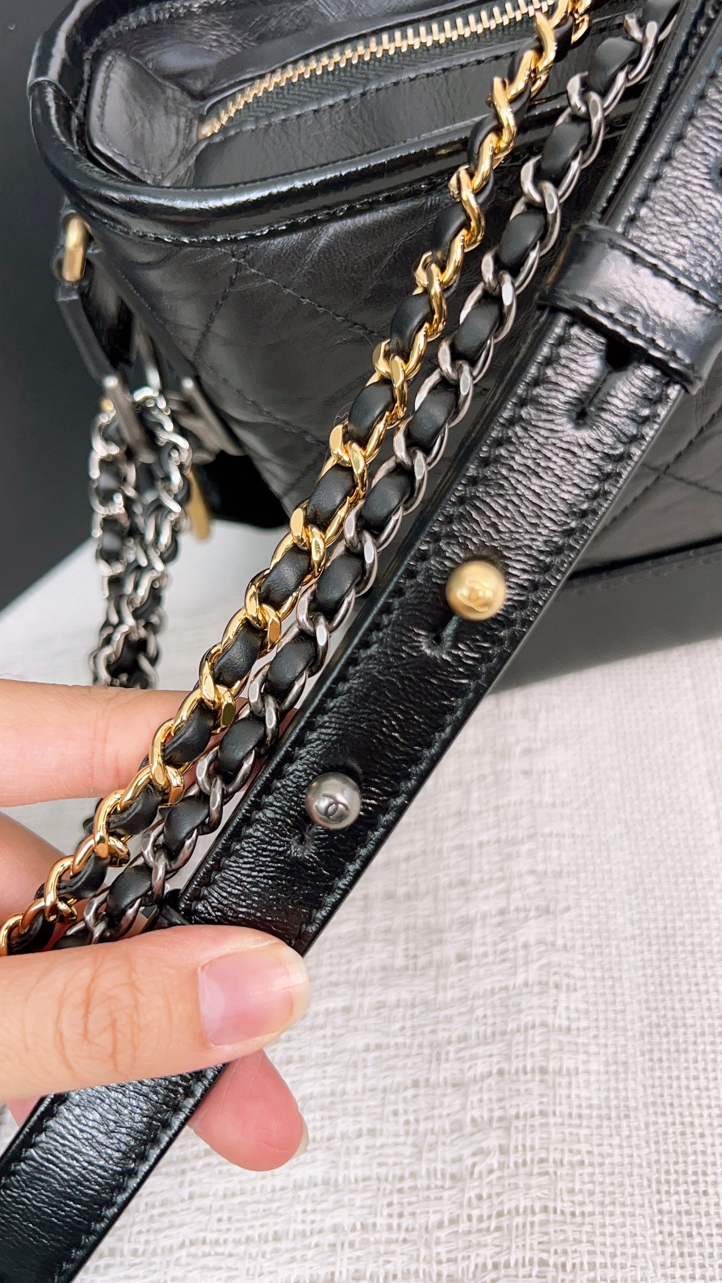 Chanel Black Small Gabrielle Handle