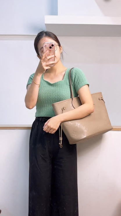 LV Tourterelle Empreinte Neverfull MM with Pouch