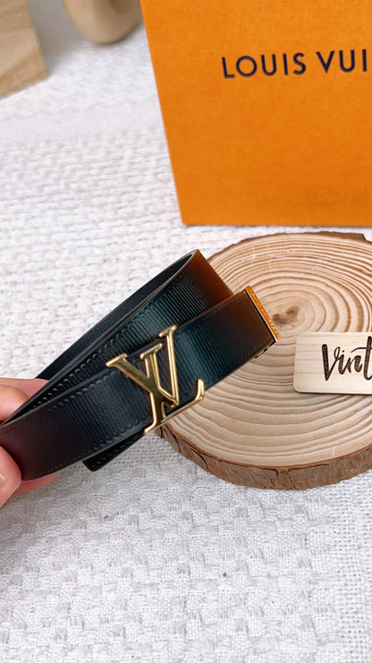 LV Black Initials 20mm Belt