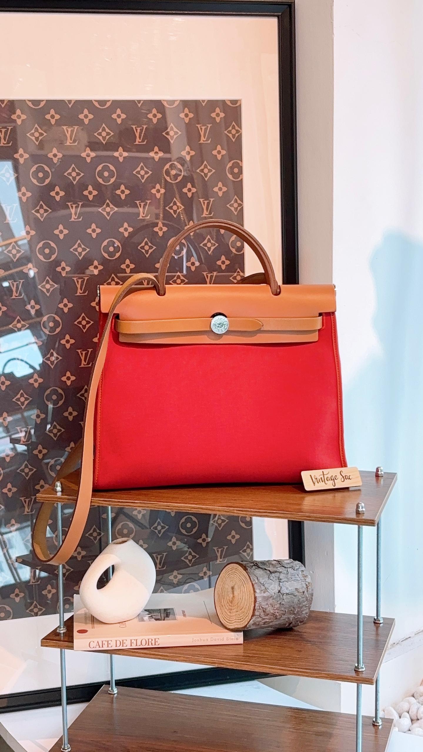 Hermes Red Herbag 31 (PHW)