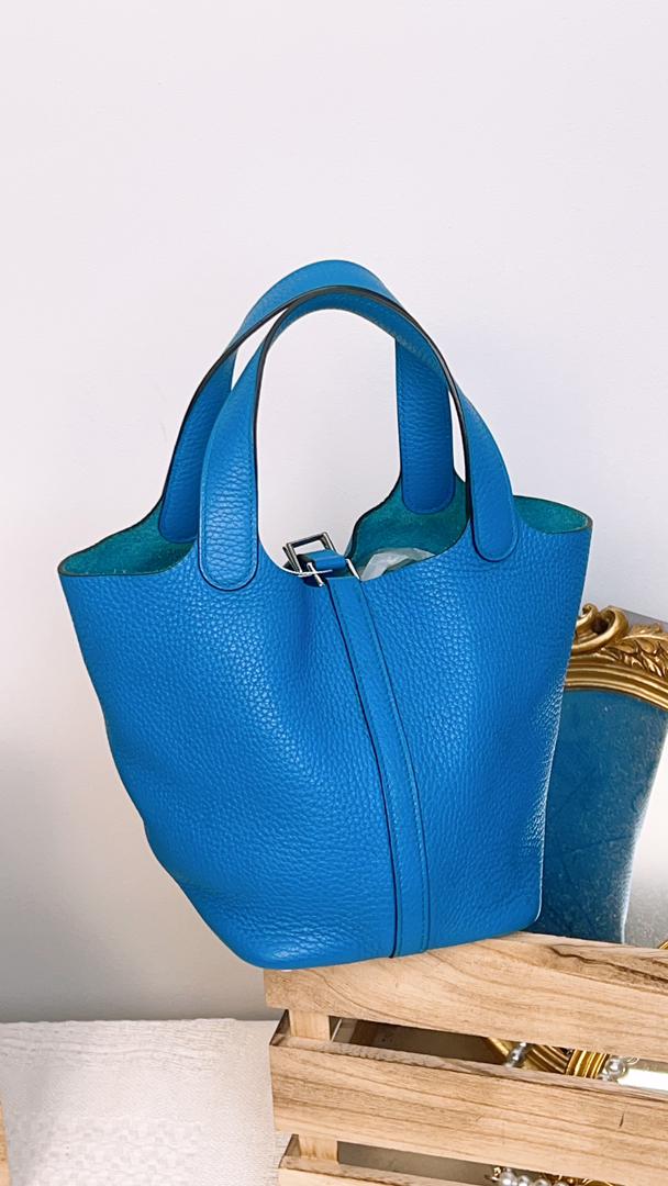 Hermes Blue Picotin 18 (Phw)