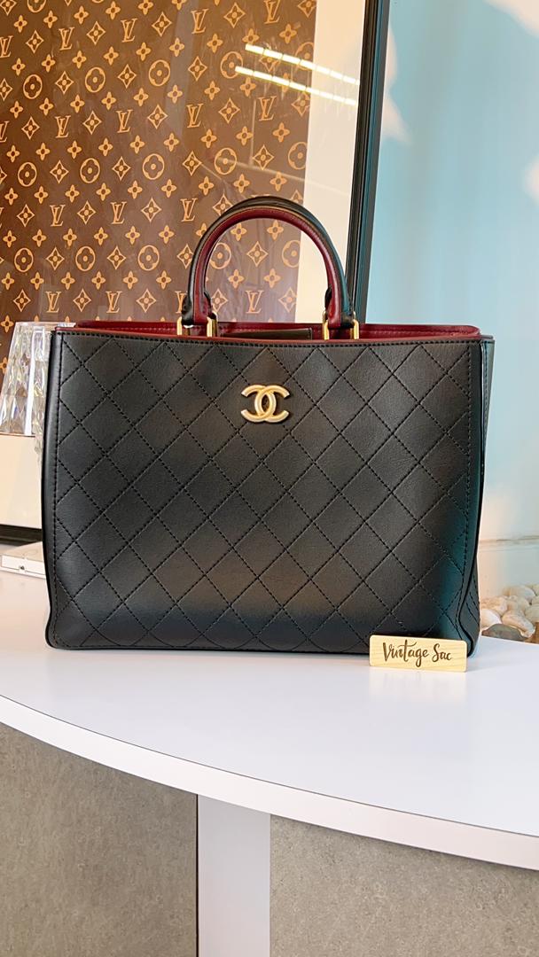 Chanel Cerf Executive Tote in Black Caviar (GHW)
