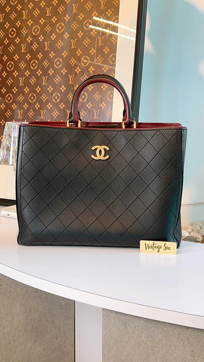 Chanel Cerf Executive Tote in Black Caviar (GHW)