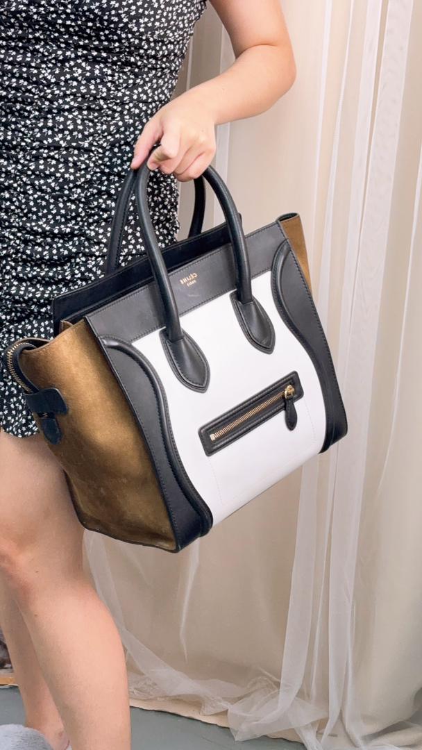 Celine Tricolour Luggage Mini Tote