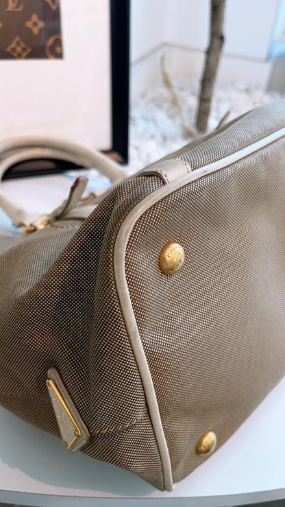 Prada Canapa Canvas Tote Bag