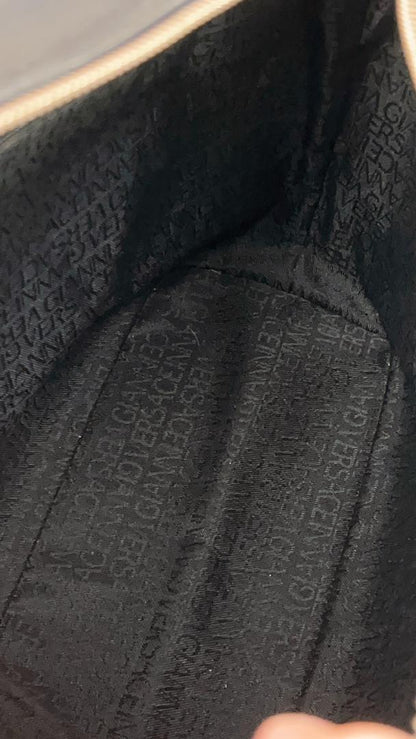 Versace Black Leather Shoulder Bag