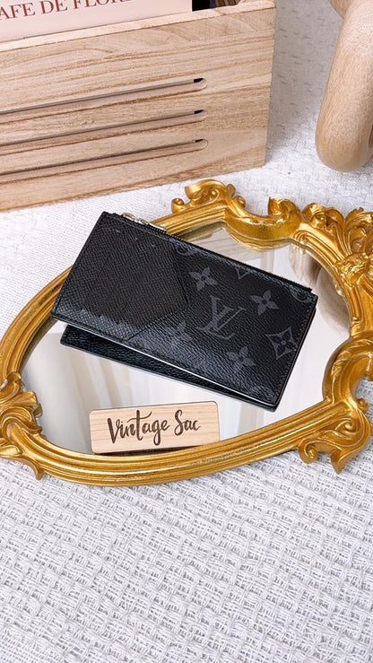 LV Monogram Eclipse Coin Card Wallet