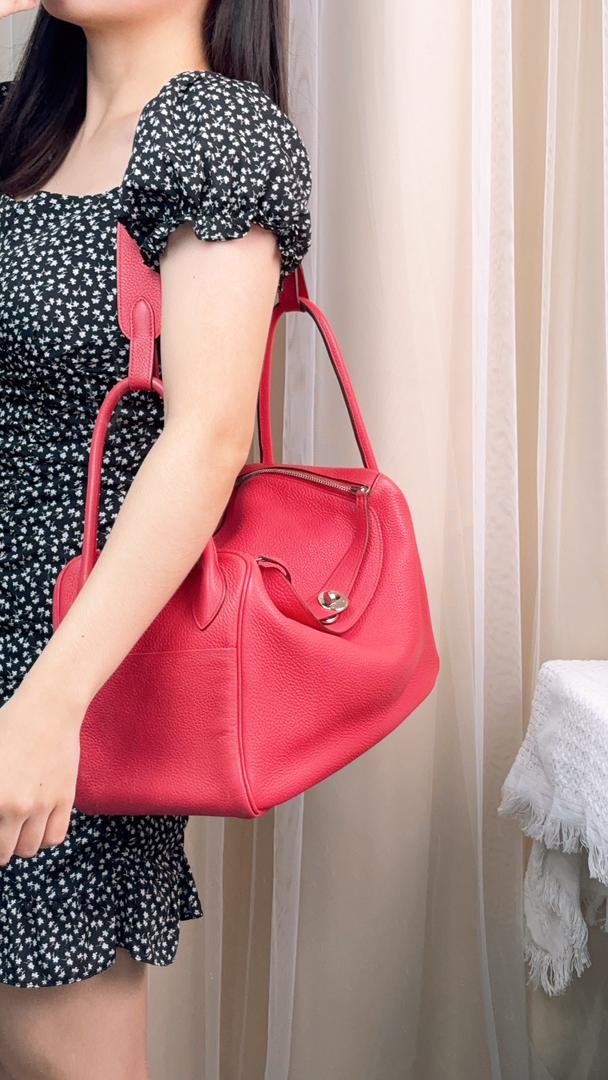 Hermes Pink Lindy 34 (PHW)