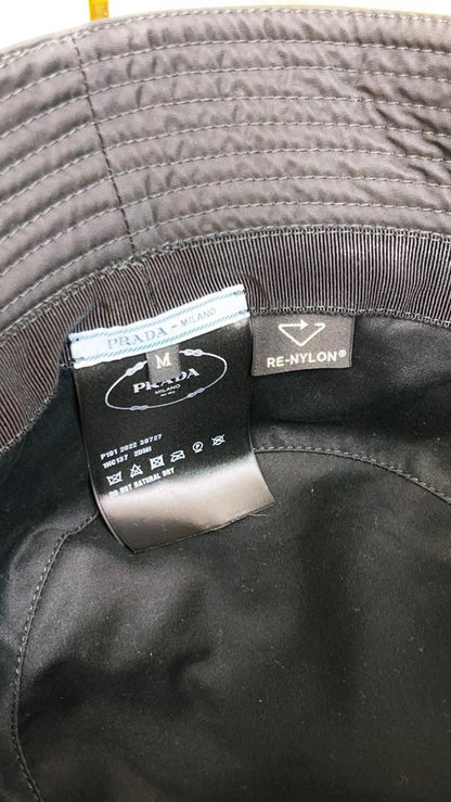 Prada Black Re-Nylon Bucket Hat (M size)