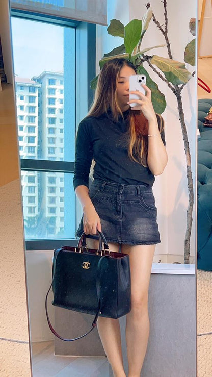 Chanel Cerf Executive Tote in Black Caviar (GHW)