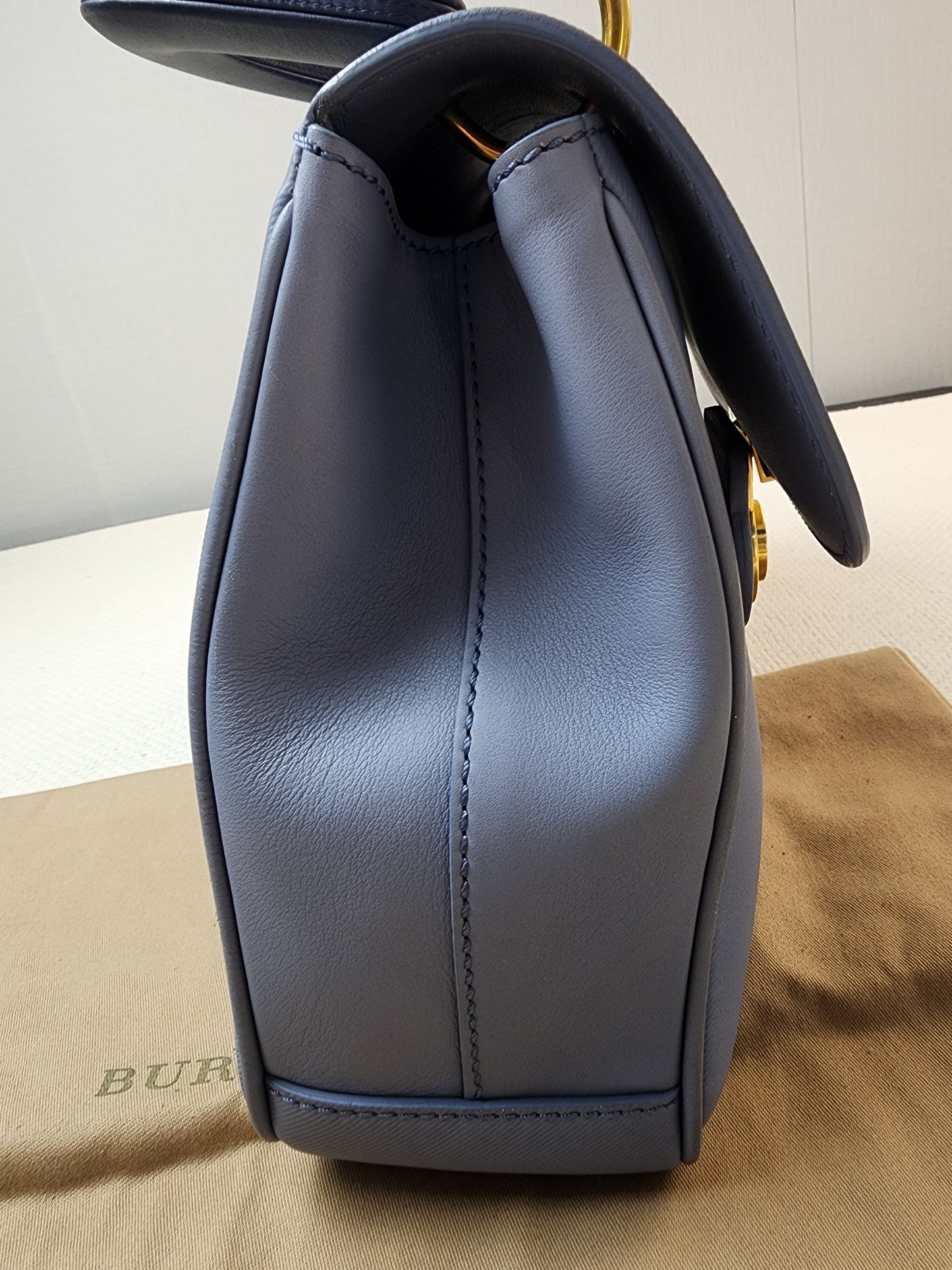 Burberry Medium DK88 Top Handle Bag in Trench Calfskin