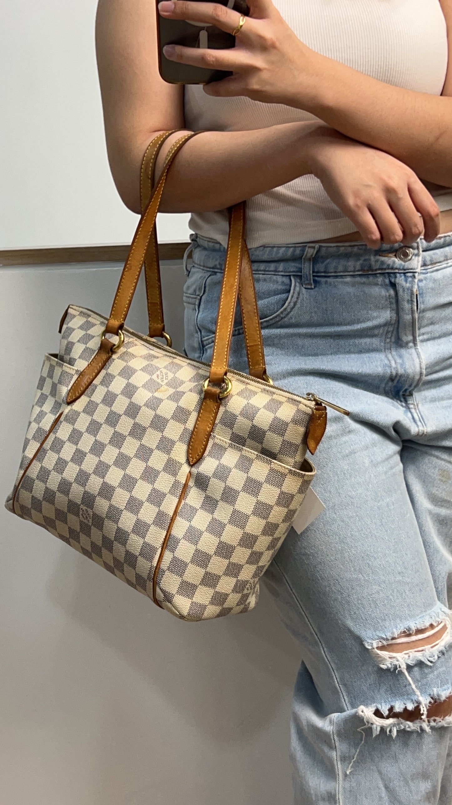 LV Damier Azur Totally PM