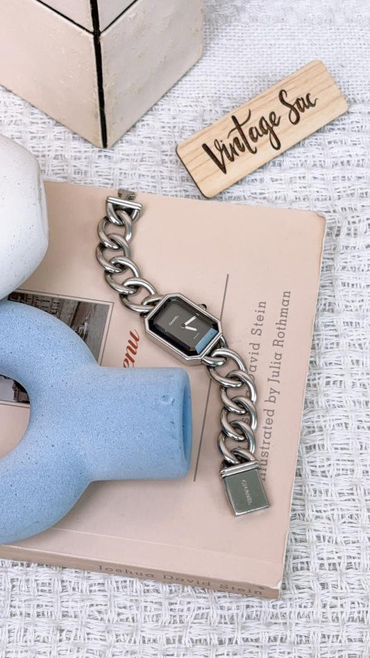 Chanel Silver Vintage Premiere Chain Watch S