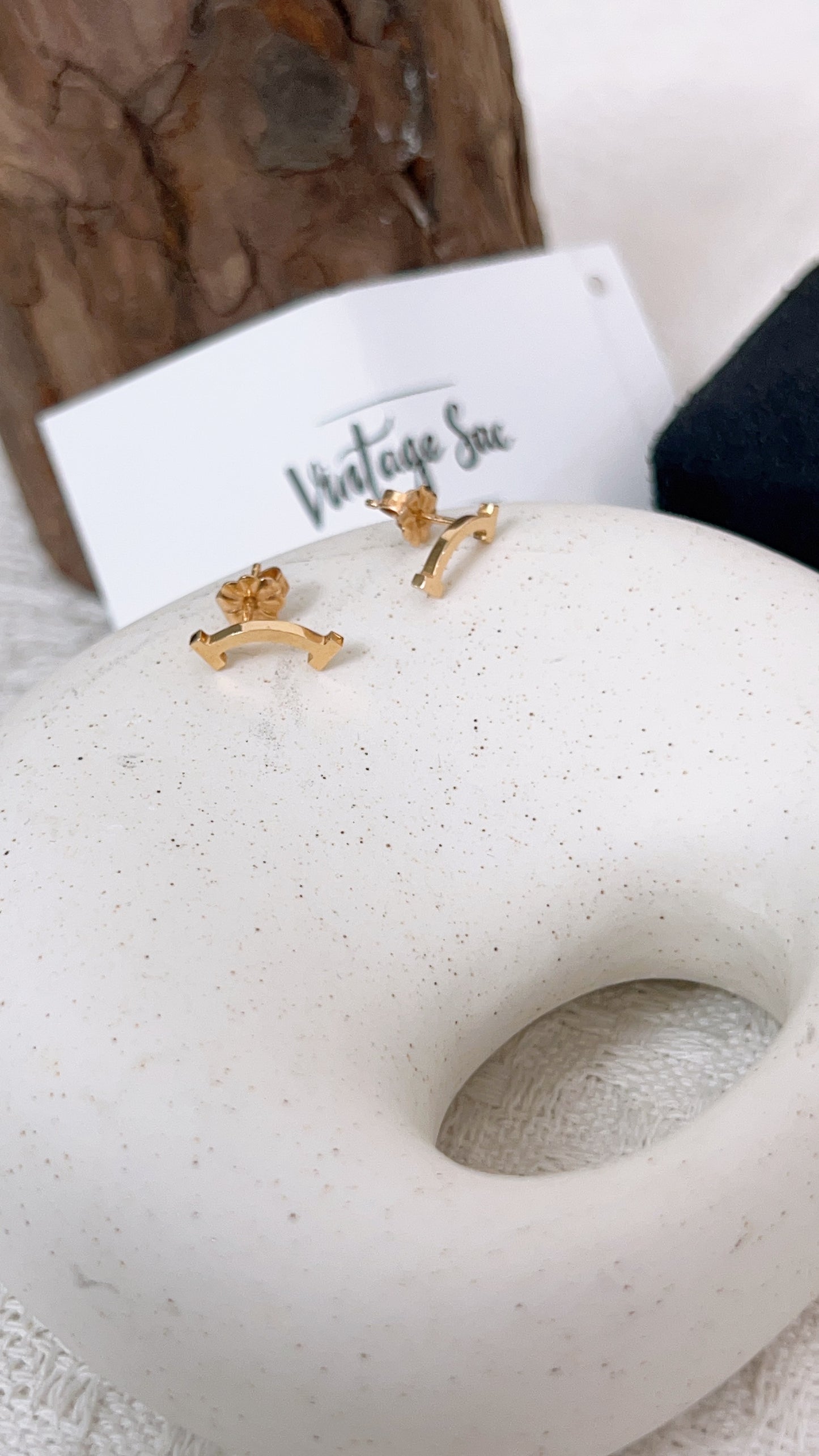 Tiffany & Co T Smile Yellow Gold Earrings