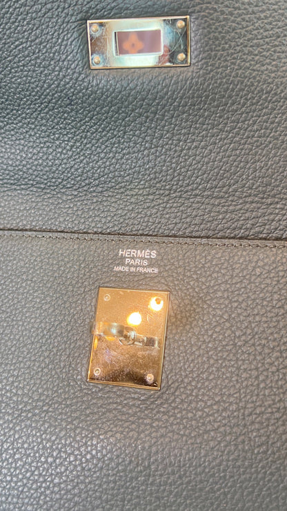 Hermes Bleu Orage Kelly 32 PHW