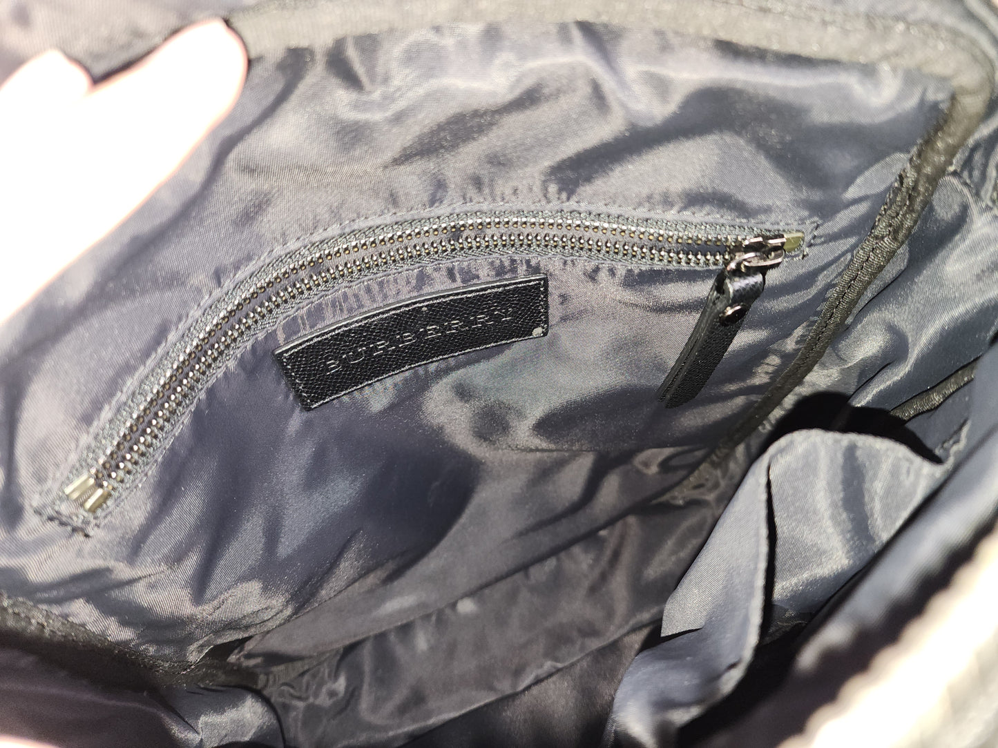 Burberry Nylon Smoked Check Messenger Bag