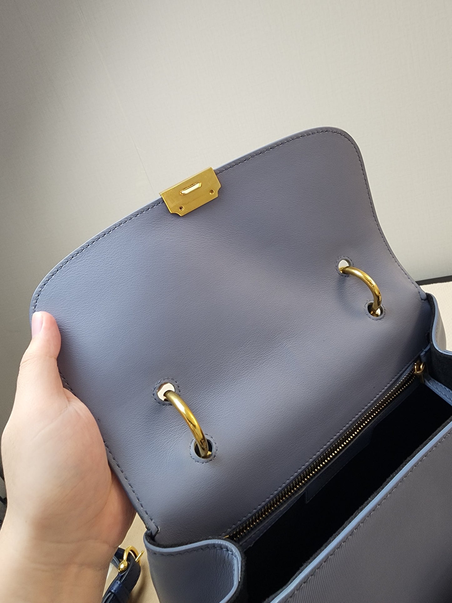 Burberry Medium DK88 Top Handle Bag in Trench Calfskin