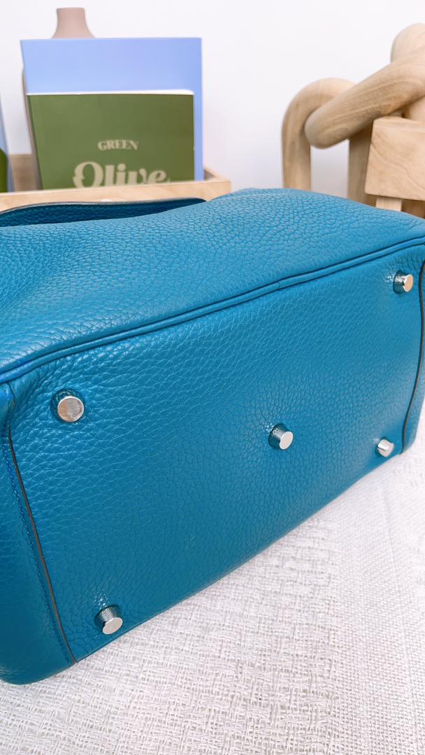 Hermes Blue Lindy 30 (PHW)