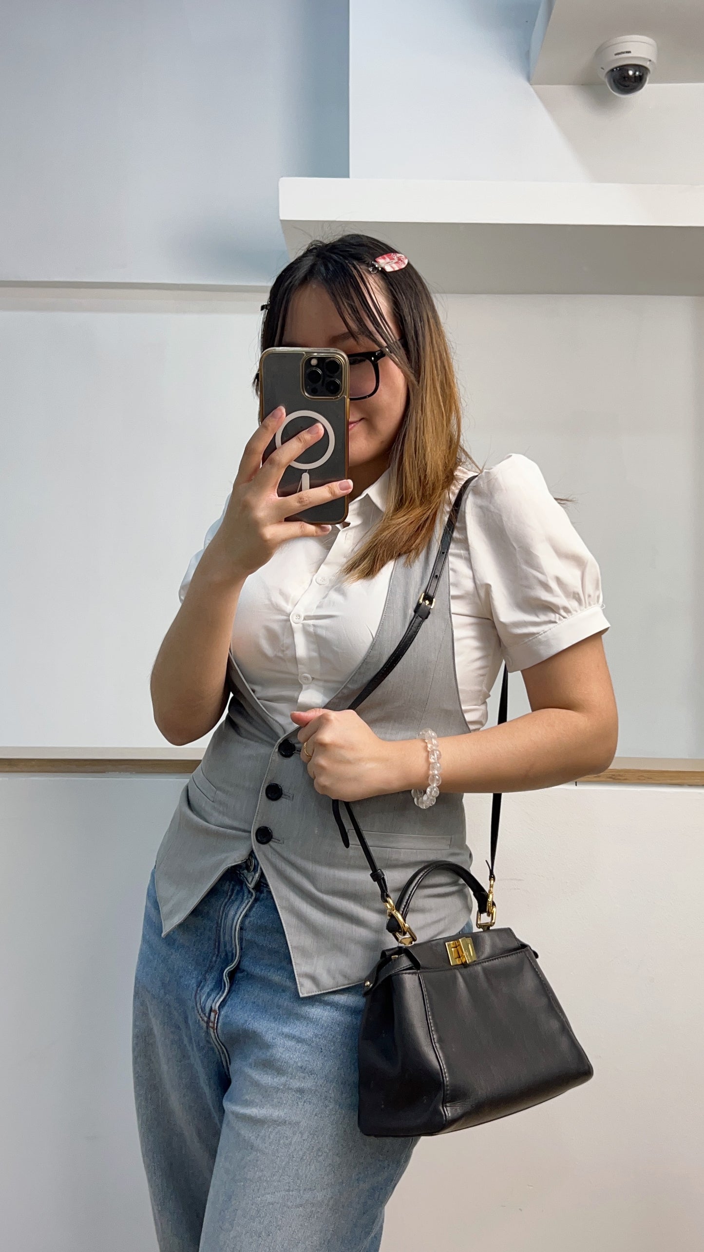 Fendi Black Mini Peekaboo