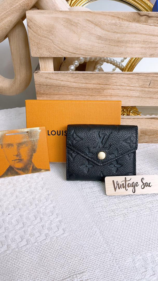 LV Black Emprenite Zoe Wallet