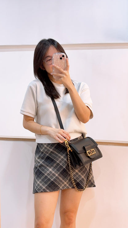 LV Black Epi Mini Dauphine