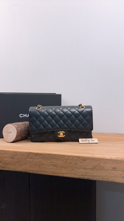 Chanel Black Caviar Medium CF (GHW)