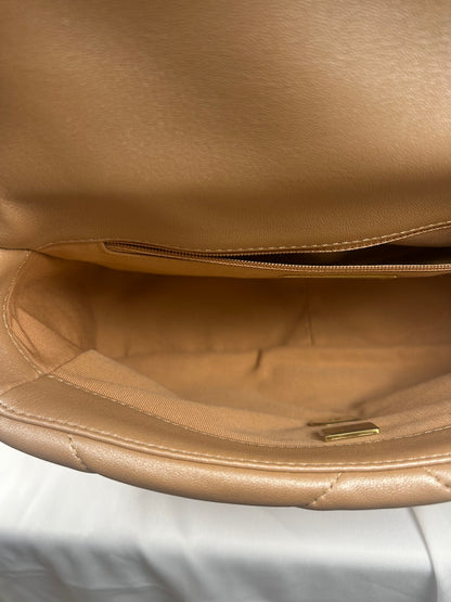 Chanel Champagne Lambskin Small 19 (GHW)