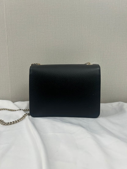 Gucci Black Calfskin GG Interlocking Shoulder Bag (LGHW)