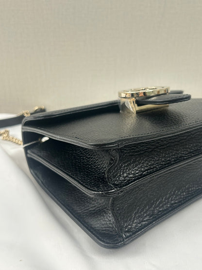 Gucci Black Calfskin GG Interlocking Shoulder Bag (LGHW)