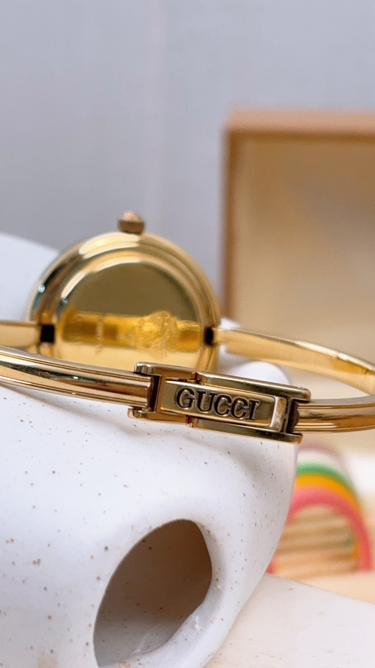 Gold Vintage 1100L Interchangeable Bezel Quartz Watch