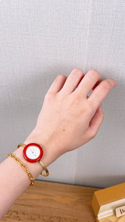 Gold Vintage 1100L Interchangeable Bezel Quartz Watch