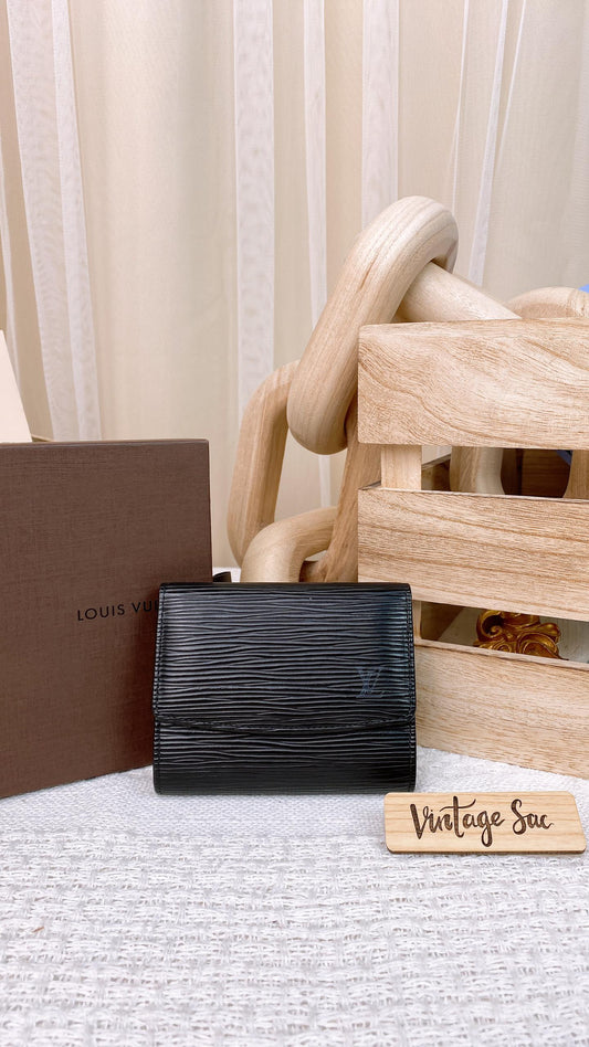 LV Black Epi Vintage Cardholder