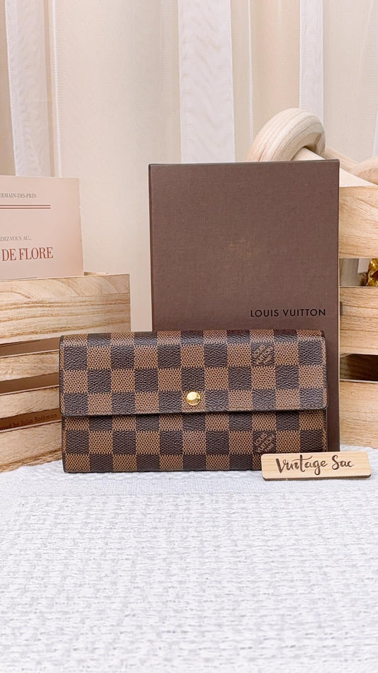 LV Damier Ebene Sarah Wallet