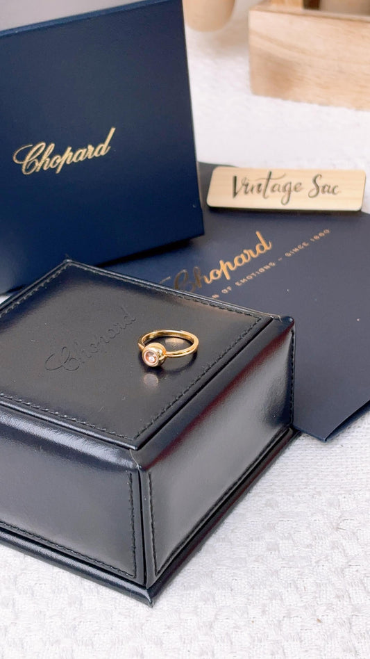 Chopard Yellow Gold Happy Diamonds Ring
