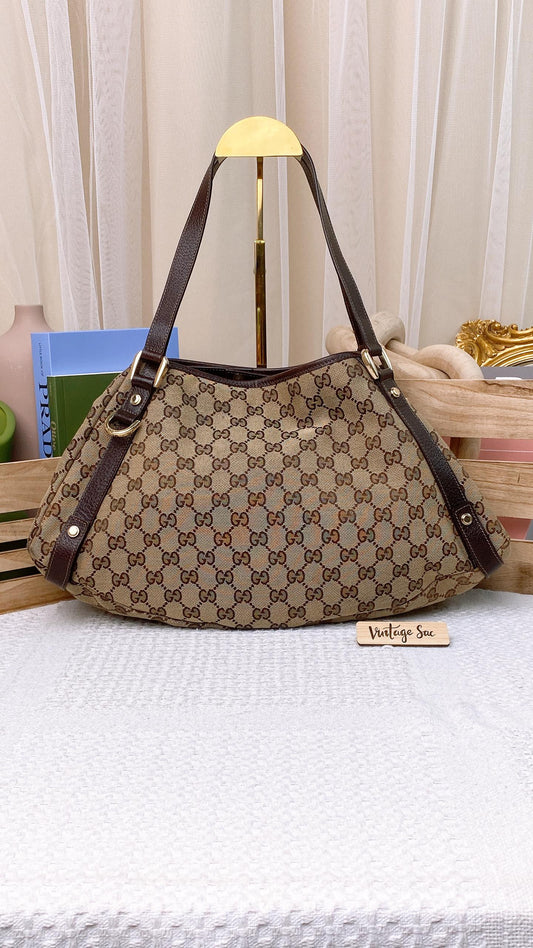 Gucci Canvas Abbey D-Ring Shoulder Bag