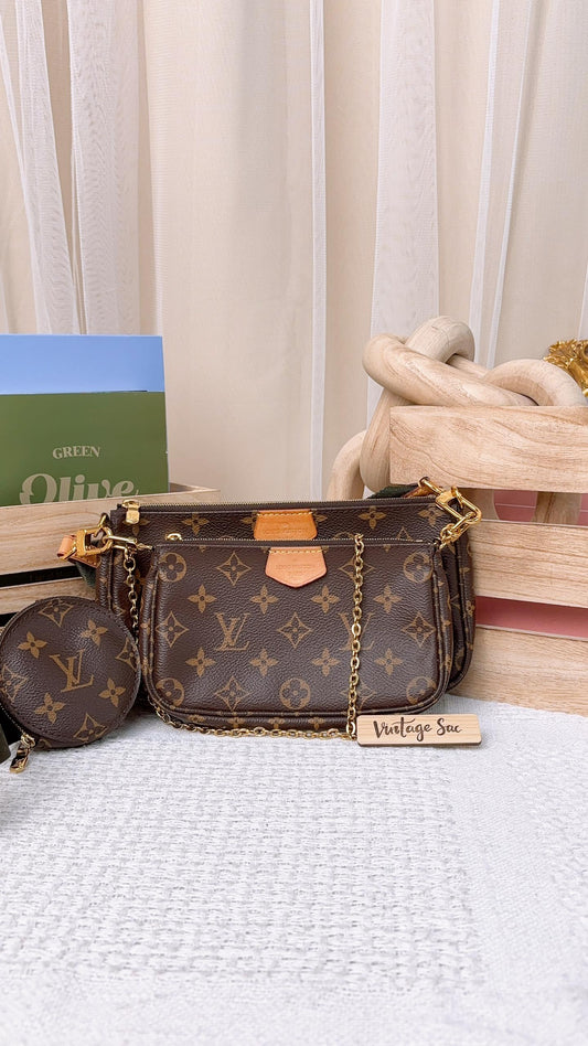 LV Monogram Khaki Multi Pochette