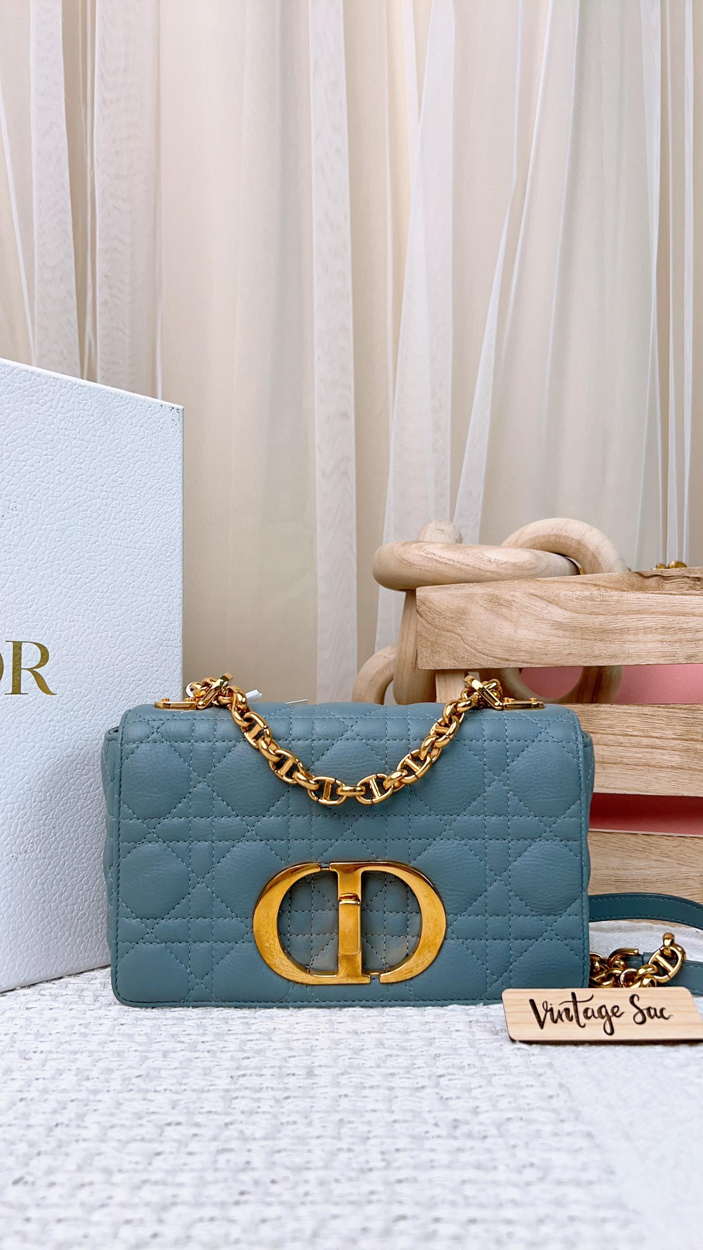 Dior Cloud Blue Small Caro (GHW)