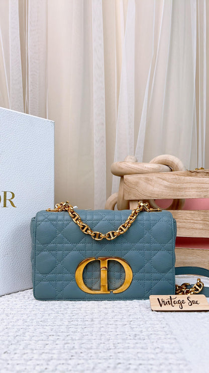 Dior Cloud Blue Small Caro (GHW)