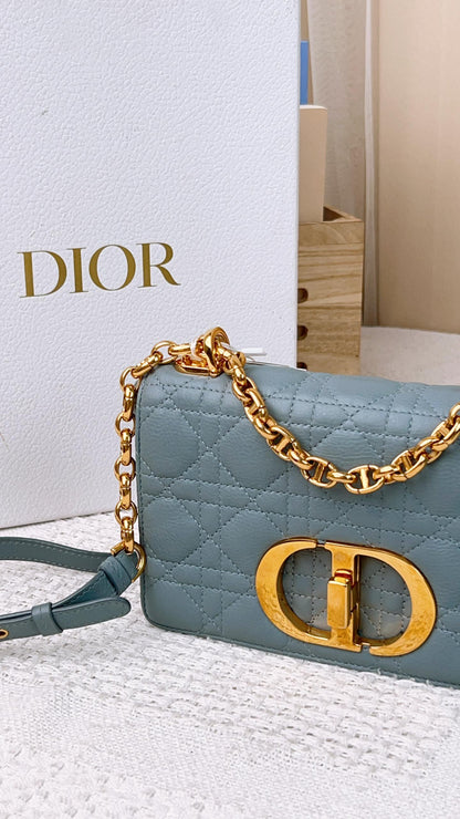 Dior Cloud Blue Small Caro (GHW)