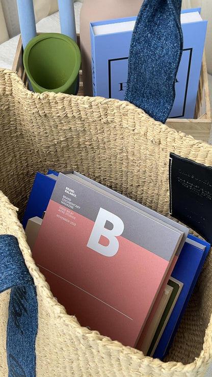 Chloe Large Denim-trimmed Woody Tote