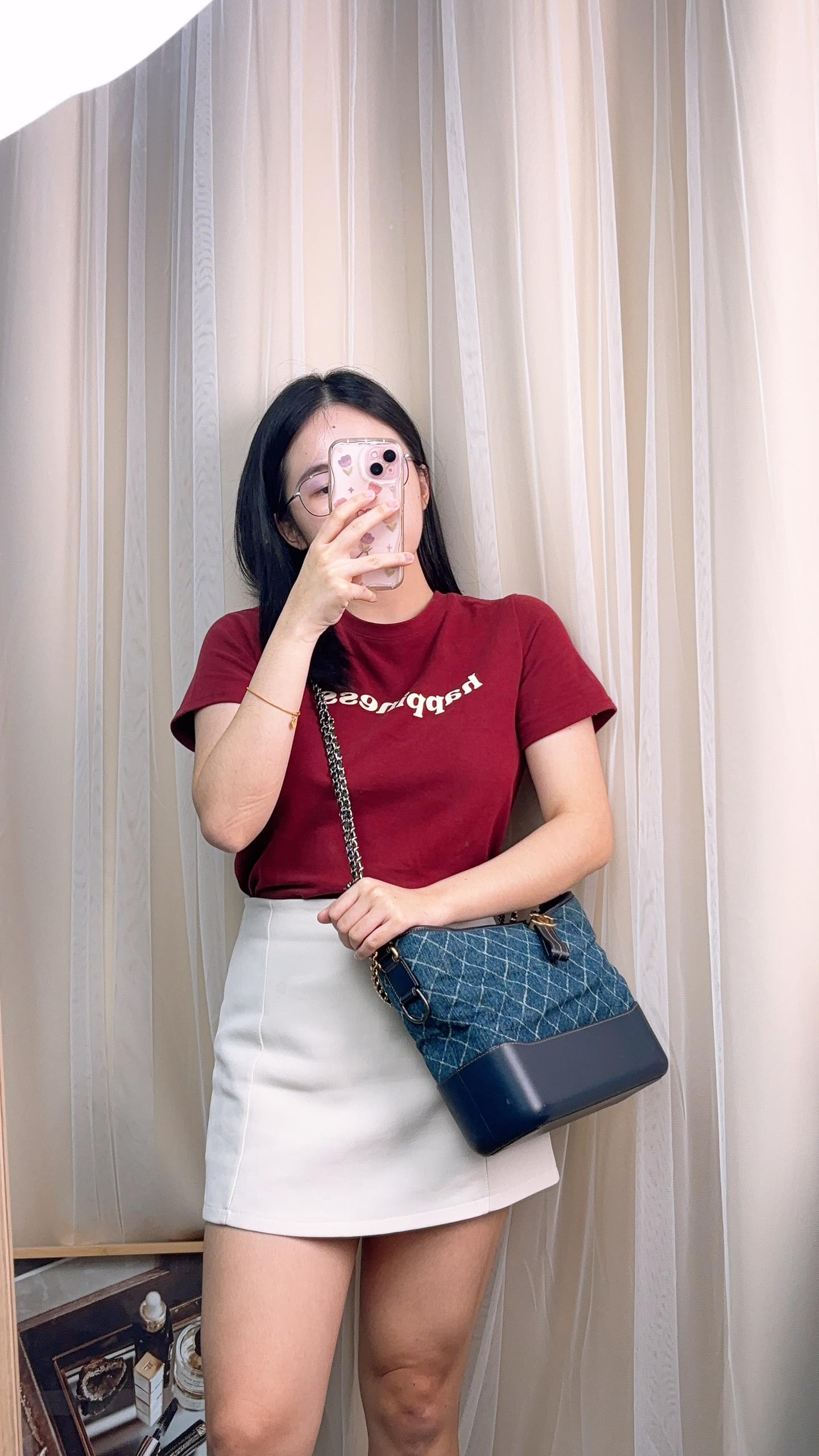 Chanel Denim Quilted Medium Gabrielle Hobo